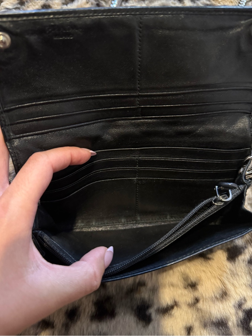 Prada Black Quilted Chain Crossbody Wallet - Picture 10 of 16